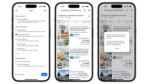 Expedia Group - Vrbo Owner app screens